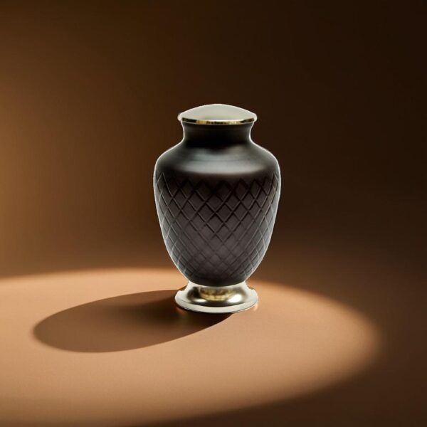 Beautiful Leather Cremation Urn for Male and Female Human Ashes