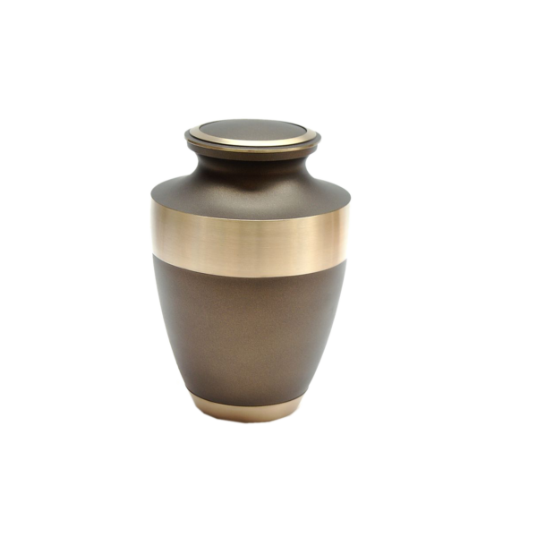 Lovely Brown Cremation Urn for Male and Female Human Ashes Funeral Urn - Image 2