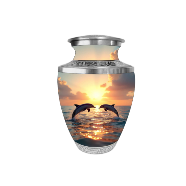 Beautiful Dolphin Cremation Urn for Adult Male and Female Human Ashes Funeral Urn - Image 2