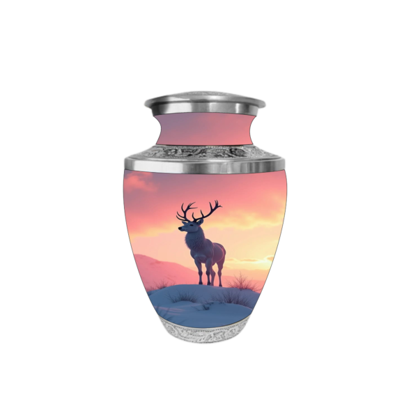 Beautiful Dear Cremation Urn for Adult Male and Female Human Ashes Funeral Urn - Image 2