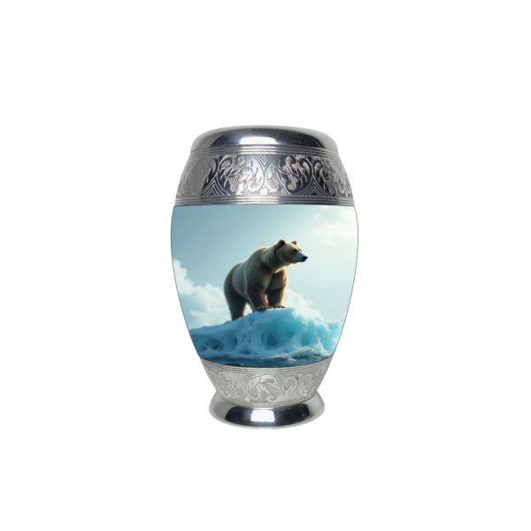Beautiful Polar Bear Cremation Urn for Adult Male and Female Human Ashes Funeral Urn - Image 2